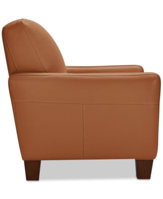 Galligher 59" Leather Loveseat, Created for Macy's