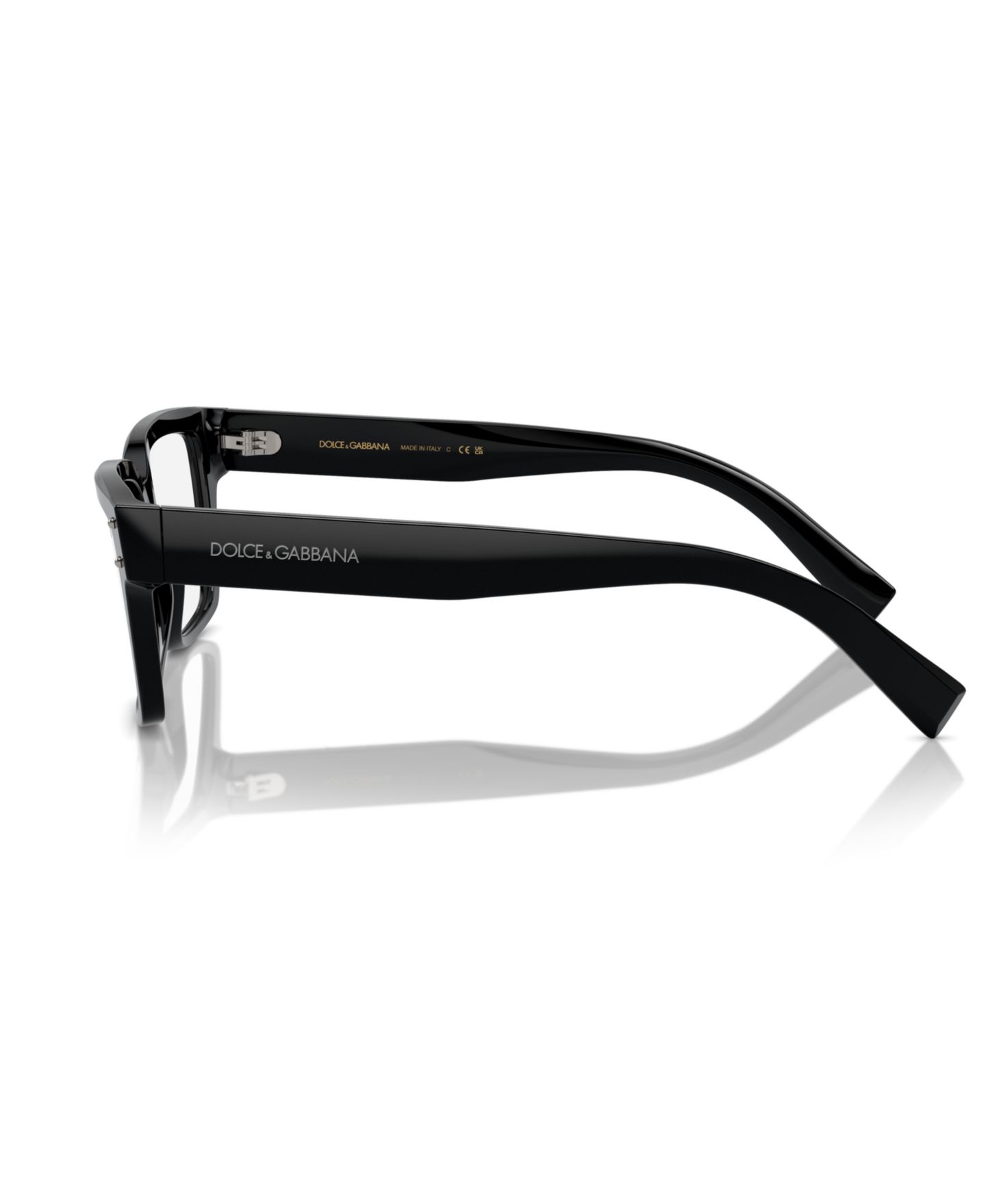 Мужские очки Dolce&Gabbana Man Square Plastic DG3383 Eyeglasses, цвет: Чёрный — фото 5