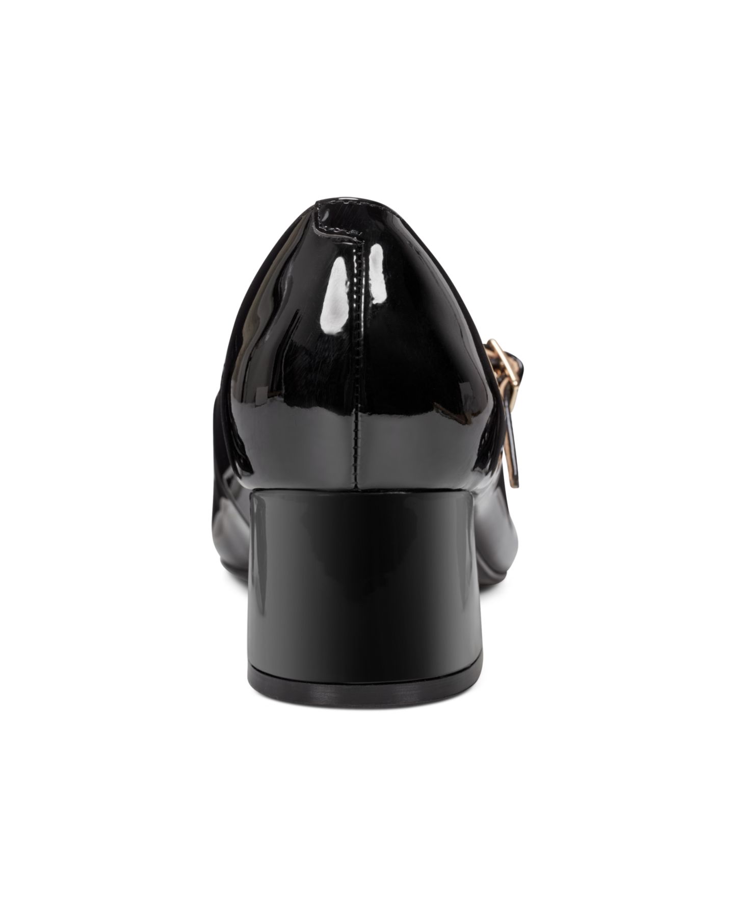 Женские туфли Easy Spirit Marlay eFlex Mary Jane Block Heel Pumps, цвет: Чёрный лаковый — фото 3