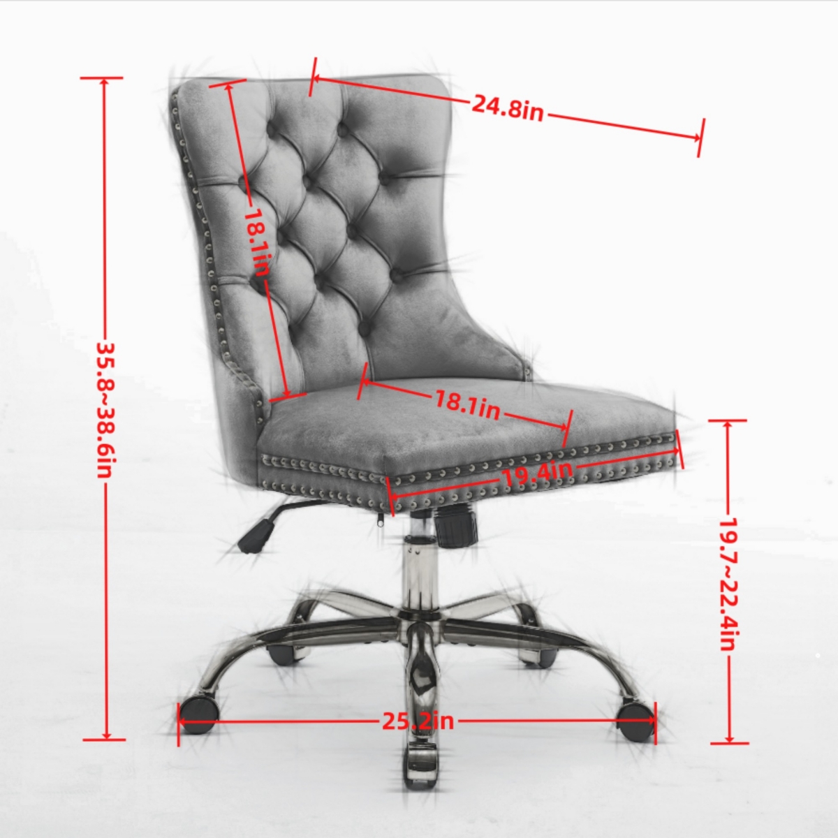 Mondawe Light Orange Living Room Comfortable Rocking Chair