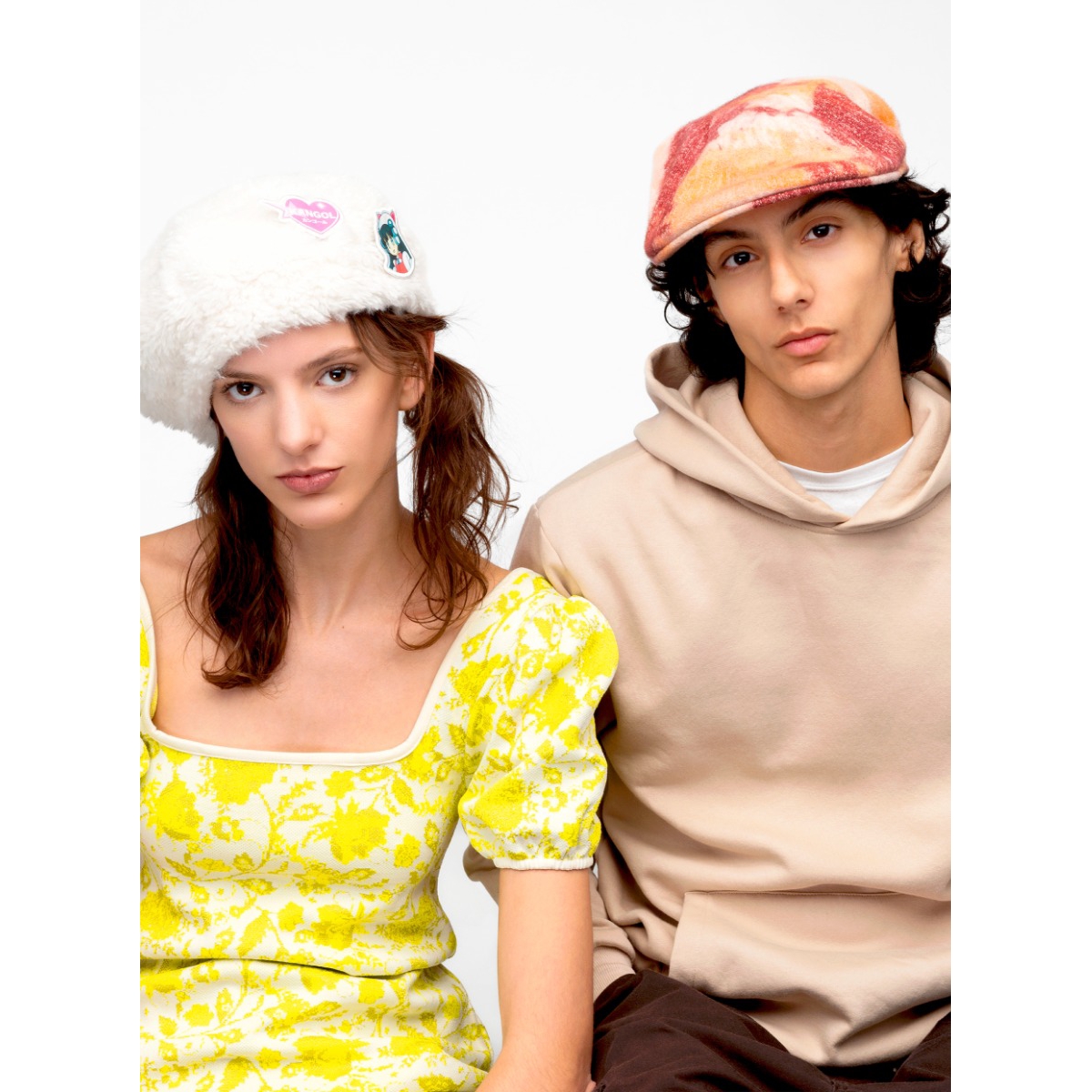 Kangol Men's Heathered Tie Dye 504 Ivy Caps & Flat Caps -papaya milk