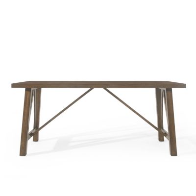 Streamdale Farmhouse Style Dining Table With Rubberwood Frame And Wood-Like Top