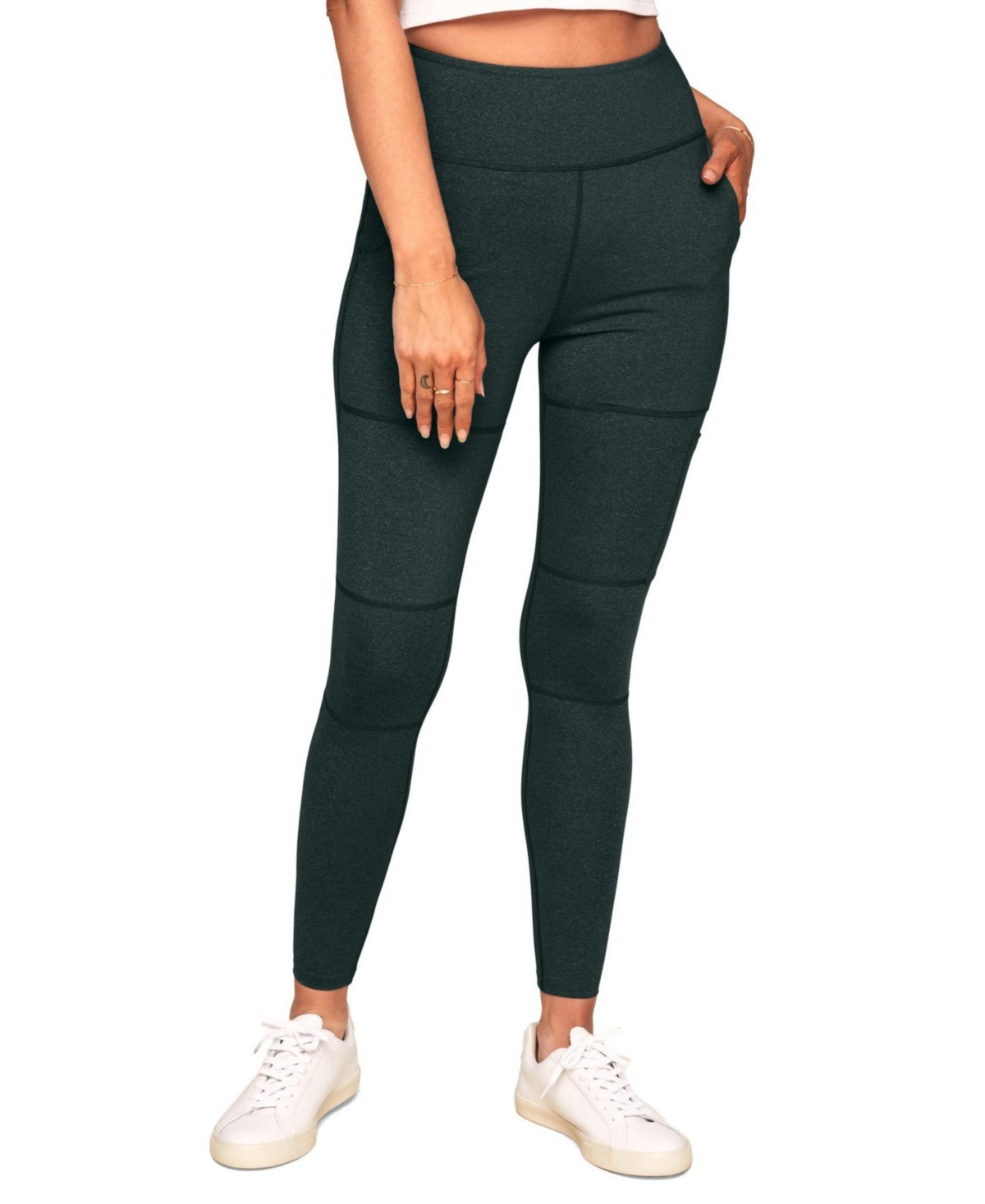 Women's Haley Compression Active Legging With Multi-Pocket Detail - Green