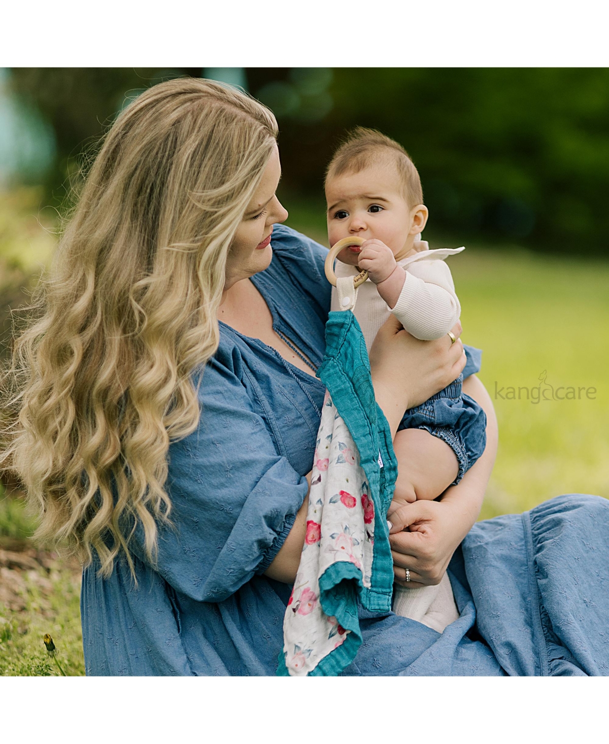 Kanga Care Baby Boys Reversible Teething Blanket Lovey