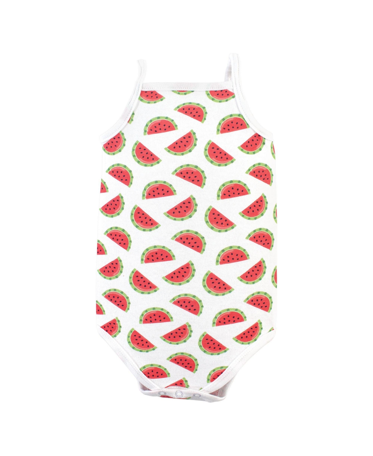 Hudson Baby Baby Girls Cotton Sleeveless Bodysuits 5pk,- Watermelon