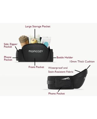 3D Belly Protector & EVA Massage Board-Baby Hip Seat Carrier
