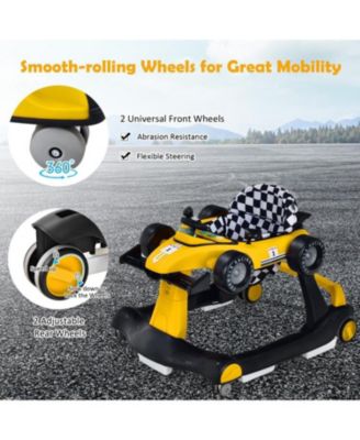 Kids 4-in-1 Foldable Activity Push Walker with Adjustable Height