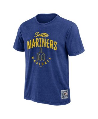 Men's Royal Seattle Mariners Cooperstown Collection Washed T-Shirt