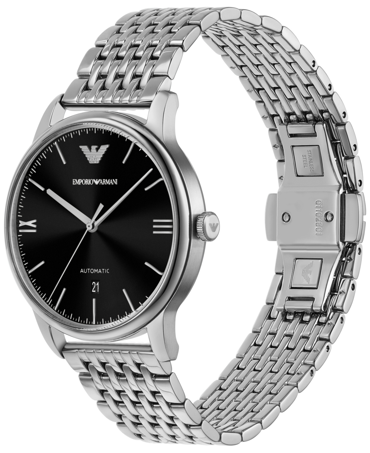 Emporio Armani Men's Automatic Stainless Steel Bracelet Watch 39mm In No Color