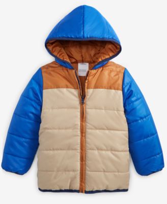 Epic Threads - Little & Big Boys Colorblocked Reversible Hooded Puffer Jacket