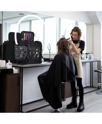 Hair Tools Travel Bag Barber Soft Sided Backpack Large Capacity Hairstylist Supplies Storage Bag Salon Barber Shop Cosmetology