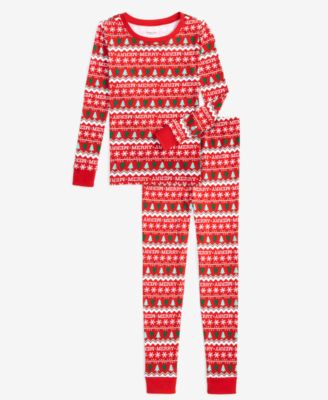 Little Big Kids Merry Mix It Cotton Snug Fit Matching Family Pajamas Set Created for Macy s