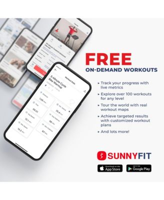Air+ Magnetic Rowing Machine with Exclusive SunnyFit App and Smart Bluetooth Connectivity