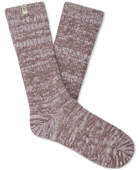 Носки UGG Slouchy, средней высоты, в рубчик, цвет: Allspice