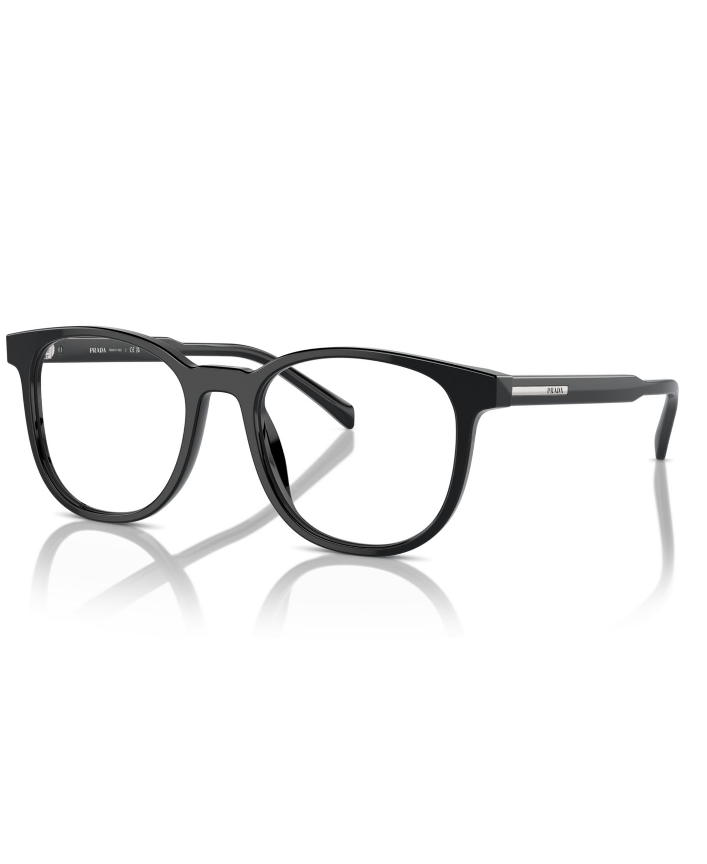 Мужские очки PRADA Man Panthos Plastic PR A15V Eyeglasses, цвет: Чёрный — фото 1