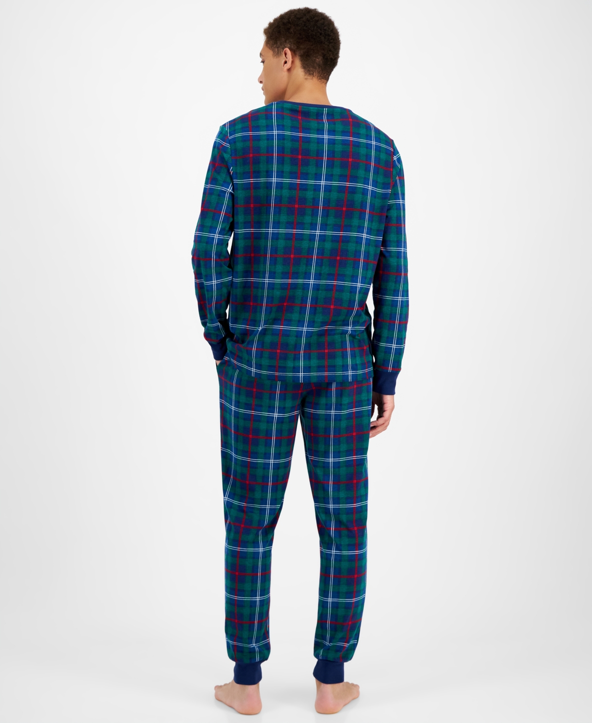 Holiday Lane Men'sCotton Matching Family Pajamas Set, Created for Macy's - Family Plaid