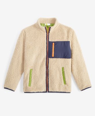 Epic Threads - Little & Big Boys Colorblocked Faux-Sherpa Jacket