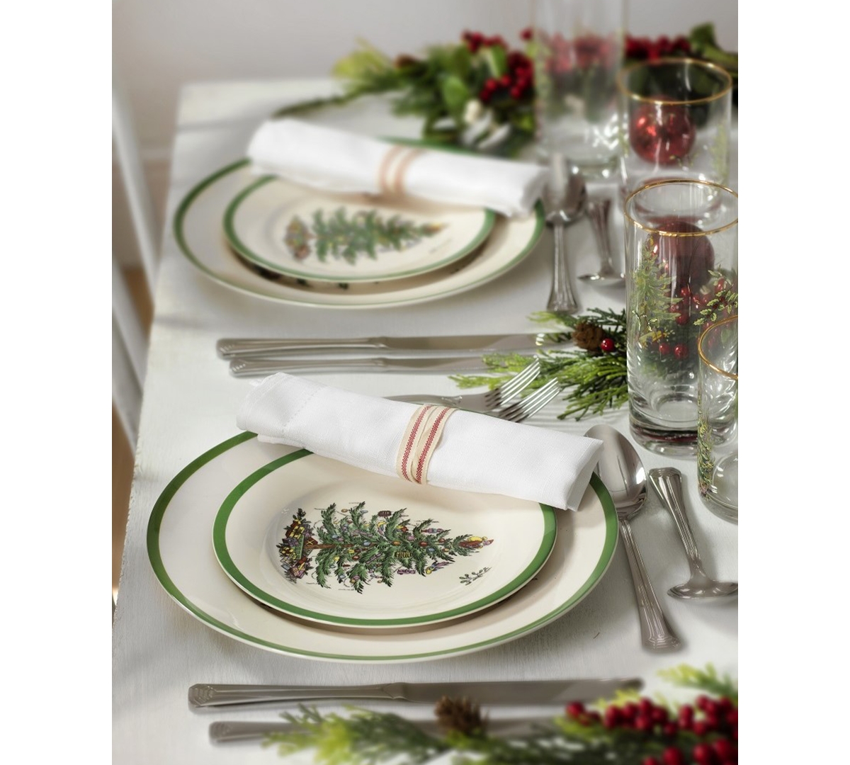 New For 2024! Christmas Tree Pc. Dinnerware Set, Service for 4, Exclusively at Macy's