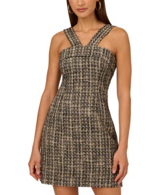 Adrianna - Women's Tweed Mini Sheath Dress
