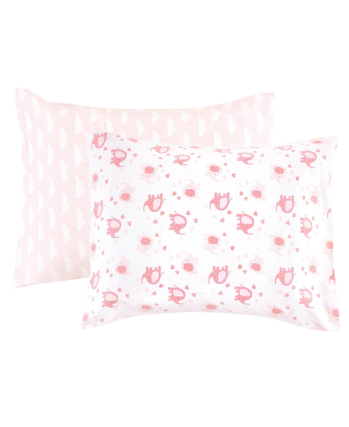 Luvable Friends Infant Girl Envelope Toddler Pillow Cases, Girl Basic Elephant, One Size