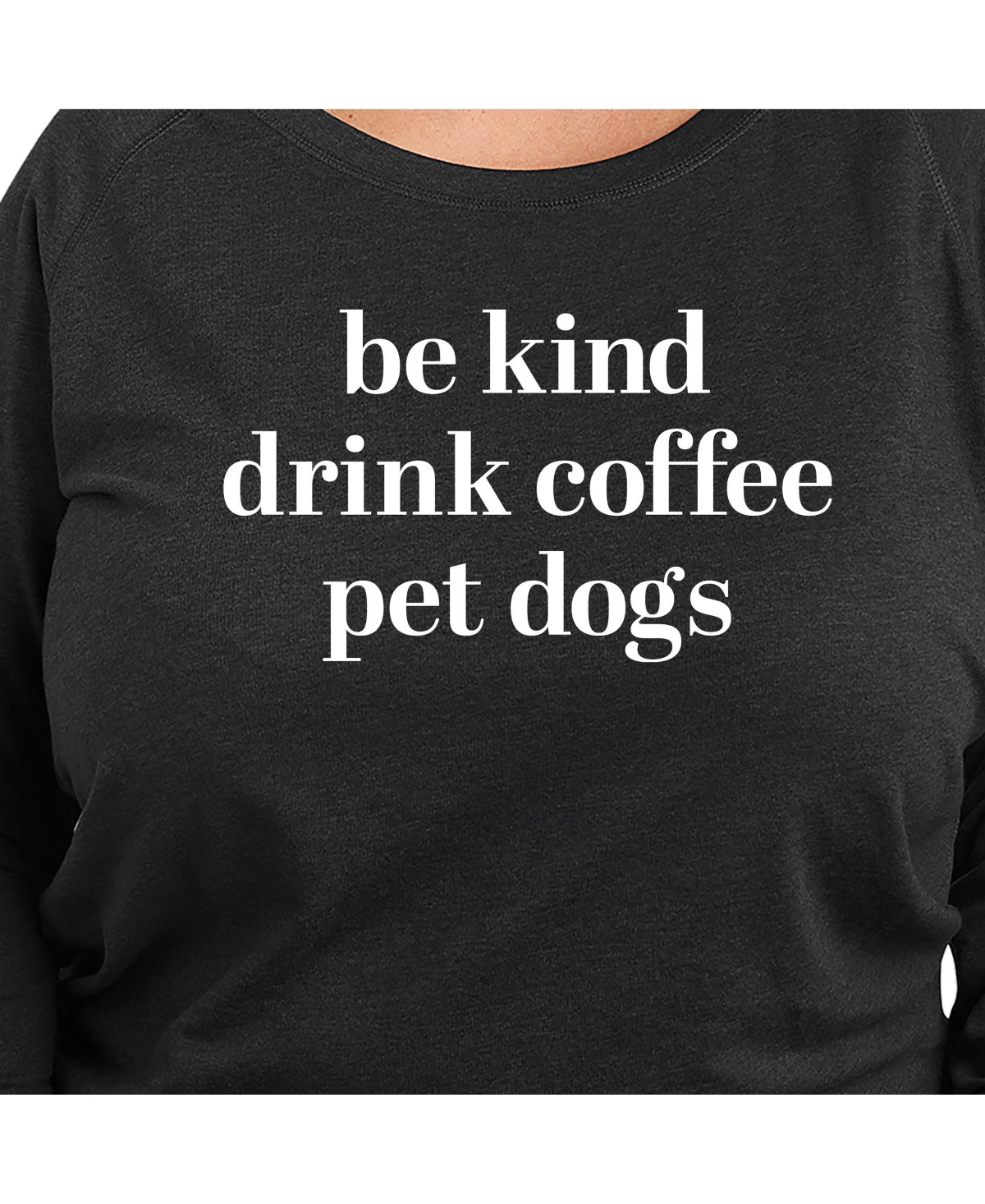 Hybrid Apparel Be Kind Pullover Plus Size Graphic Pullover In Grey