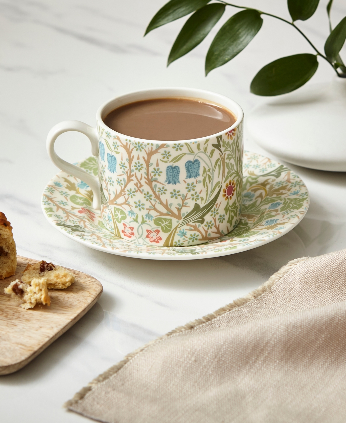 Spode Morris & Co. Teacup Saucer Set