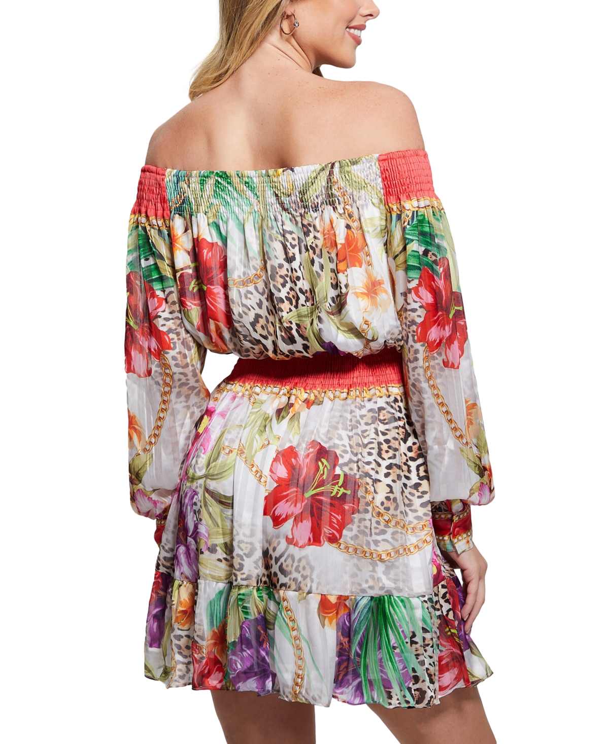 Guess coral dress clearance
