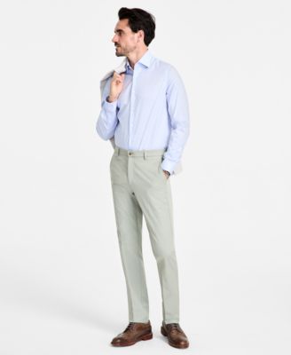 Michael Kors - Men's Classic-Fit Cotton-Blend Dress Pants