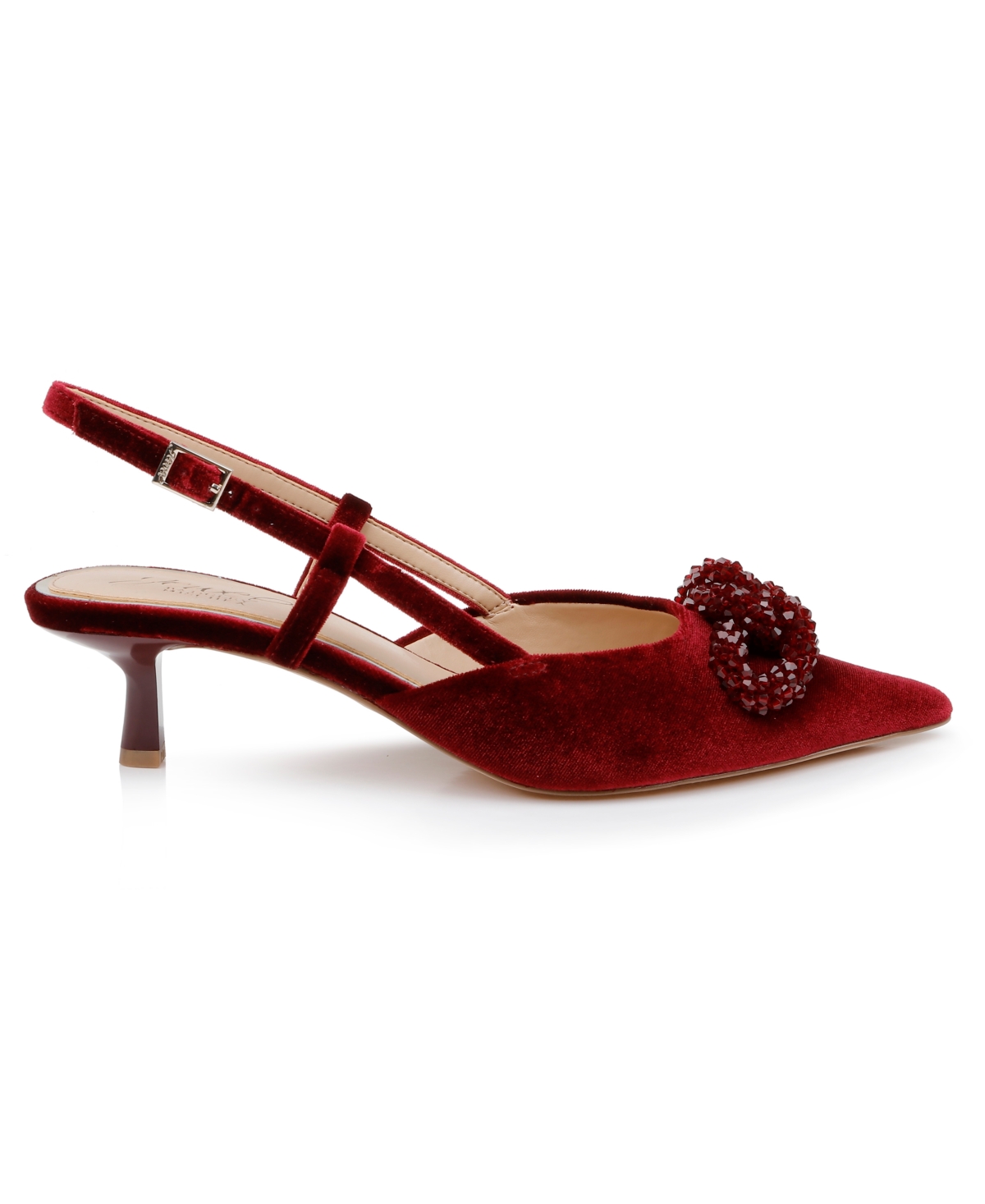 Jewel Badgley Mischka Women's Tabitha Ornamented Slingback pumps