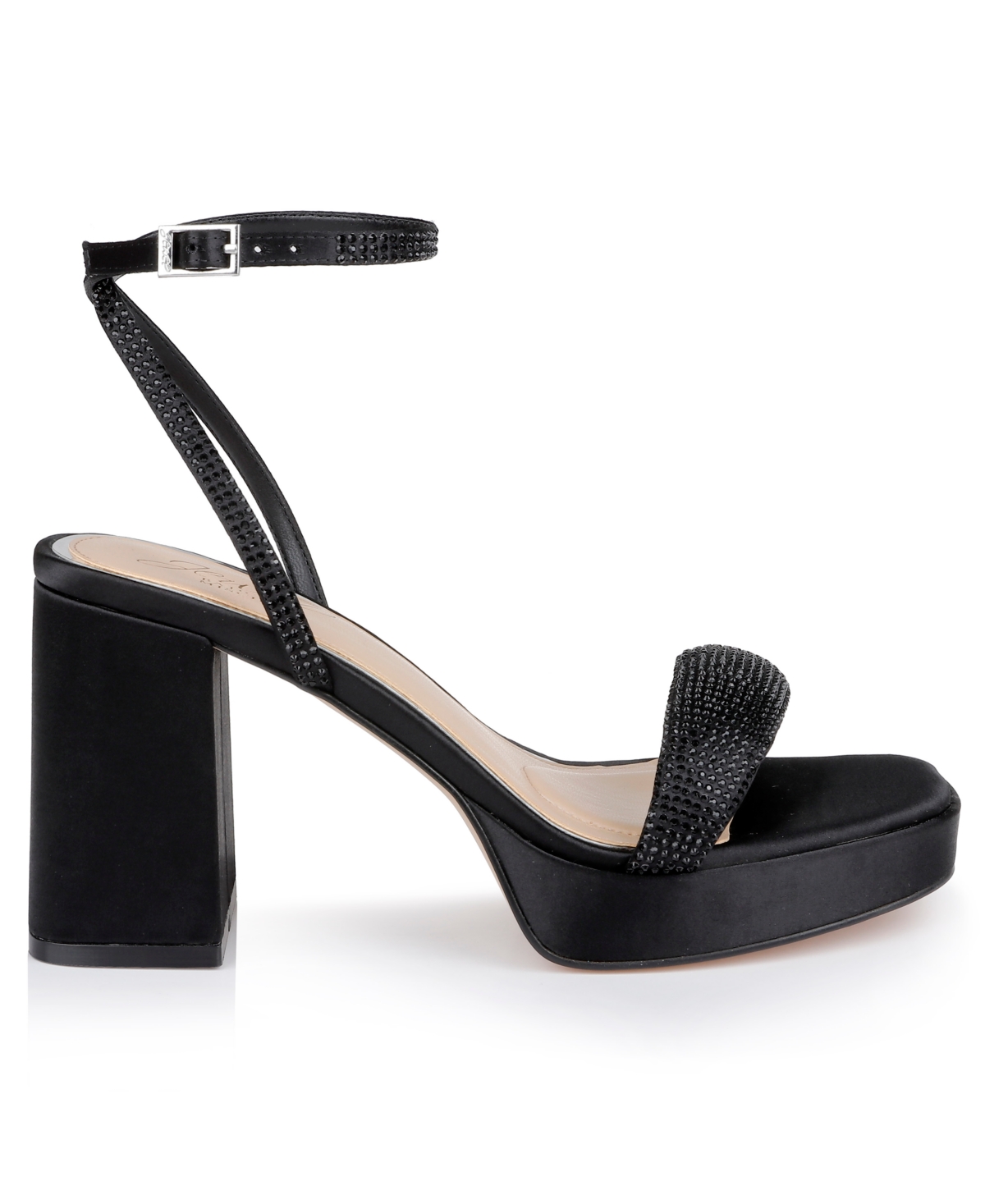 Jewel Badgley Mischka Women's Teddi Platform Sandals In Silver Textile