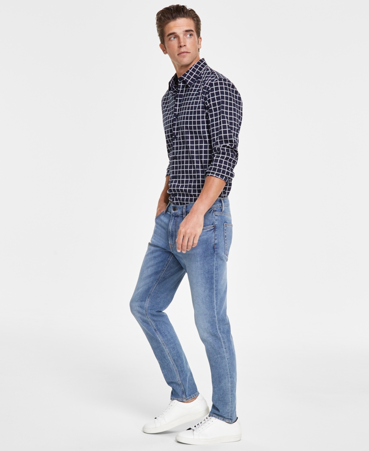 MICHAEL KORS MEN'S PARKER SLIM-FIT STRETCH JEANS 