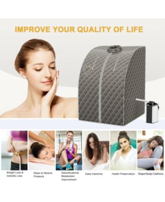 Portable Personal Steam Sauna Spa with 3L Blast-proof Steamer Chair