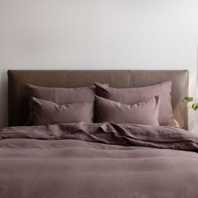 French Linen Garment Washed Breathable 3 Pc. Duvet Cover & Sham Set, Twin/Twin XL