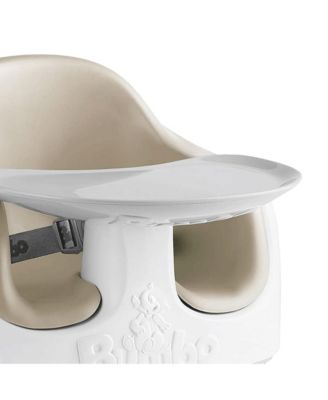 Baby Toddler Adjustable 3-in-1 Booster Seat/High Chair and Tray, Taupe