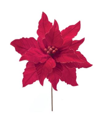 Set of 2 Poinsettia Stems for Holiday Arrangements