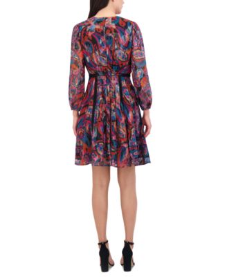 metallic mini wrap dress Printed Metallic Mini Dress – In The Name Of Clothes