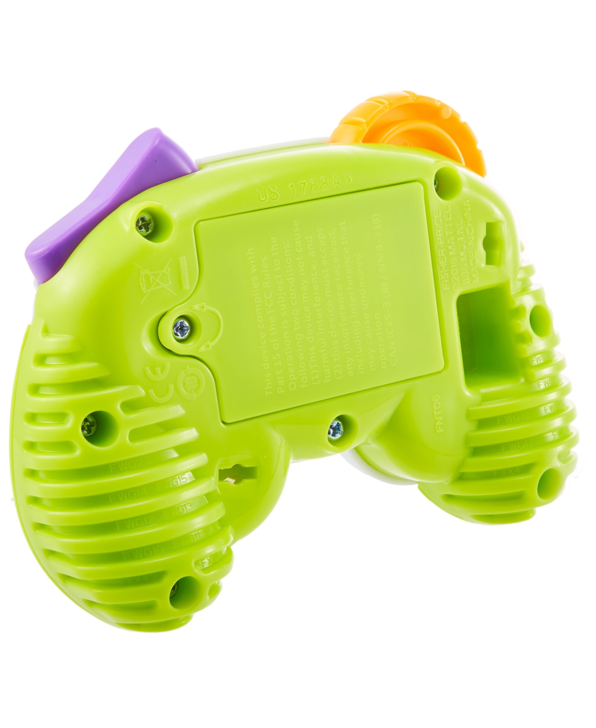 Fisher Price Fisher-price Laugh Learn Game Learn Controller Musical Baby Toy With Lights, Green In Multi-color