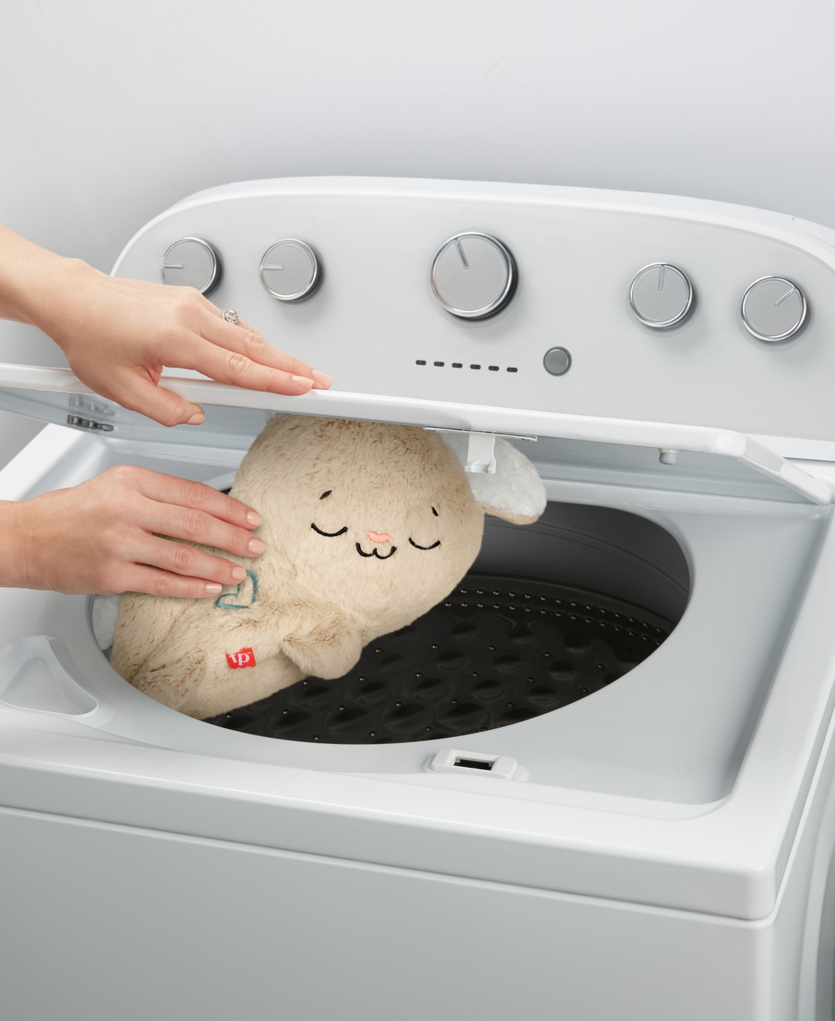 Fisher Price Fisher-price Soothe Settle Bunny Plush Baby Toy Customizable Sound Machine With Motion In Multi-color