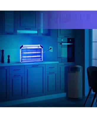 Electric Bug Zapper 2-Pack Indoor Insect Killer with Extra Bulbs Fly and Mosquito Repellent
