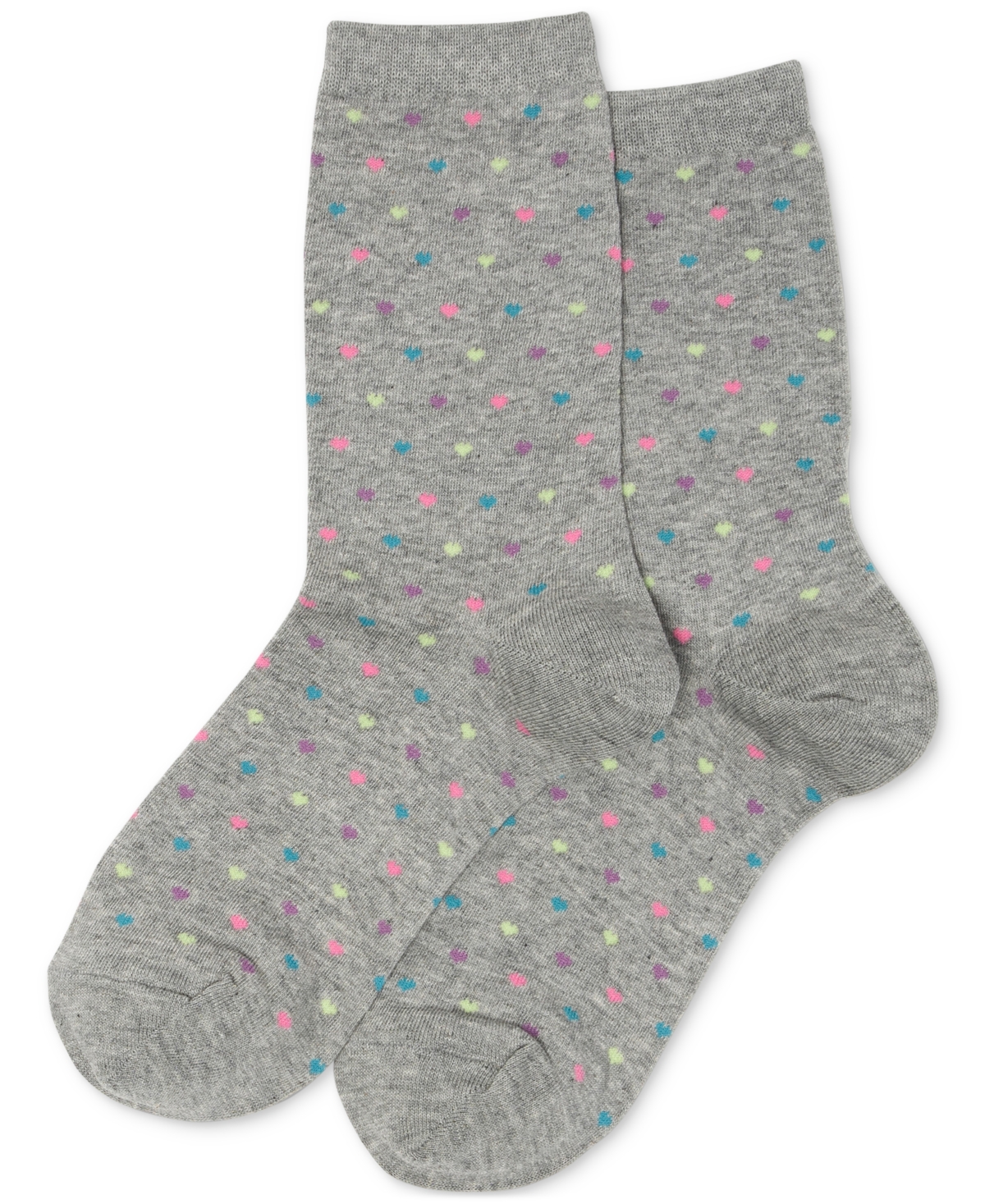 Hot Sox Women's Tiny Hearts Fashion Crew Socks