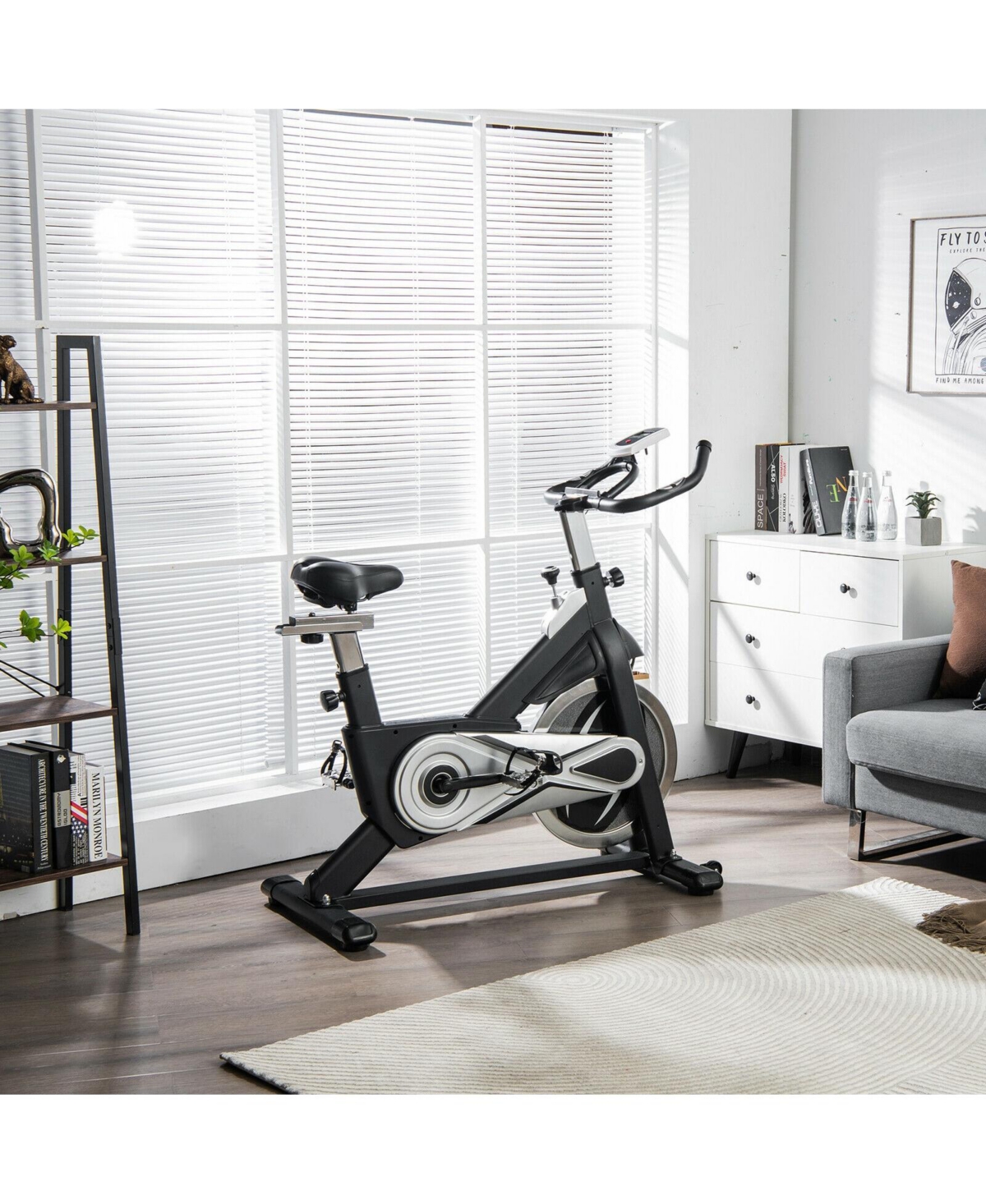 Vebreda Exercise Bike Stationary Cycling Bike with 40 Lbs Flywheel