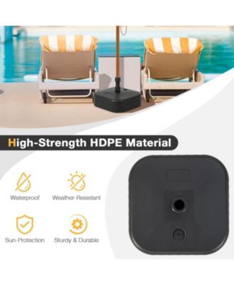 Patio Fillable Umbrella Base Fit 1.5 Inch Umbrella Poles for Yard Poolside