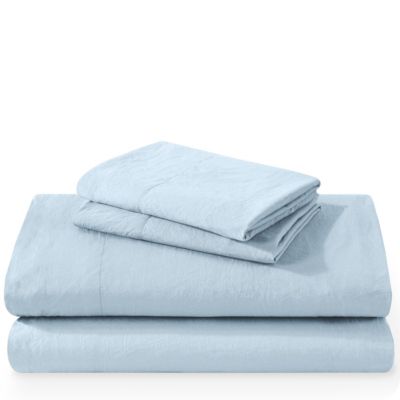 Ultra-Soft Sandwashed Microfiber 4 Piece Sheet Set, Queen