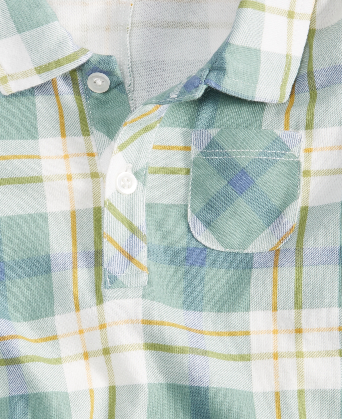 First Impressions Baby Boys Meadow Plaid Collared Sunsuit, Created for Macy's