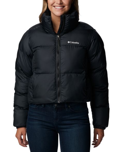 Женская куртка Columbia Puffect Cropped Jacket, цвет: Чёрный