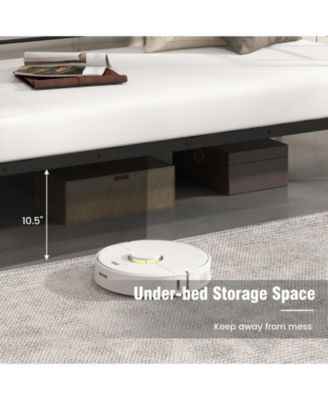 Twin Size Metal Daybed Sofa Bed Frame with Armrests and Backrest