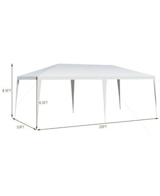 10 x 20 Feet Waterproof Canopy Tent with Tent Peg and Wind Rope