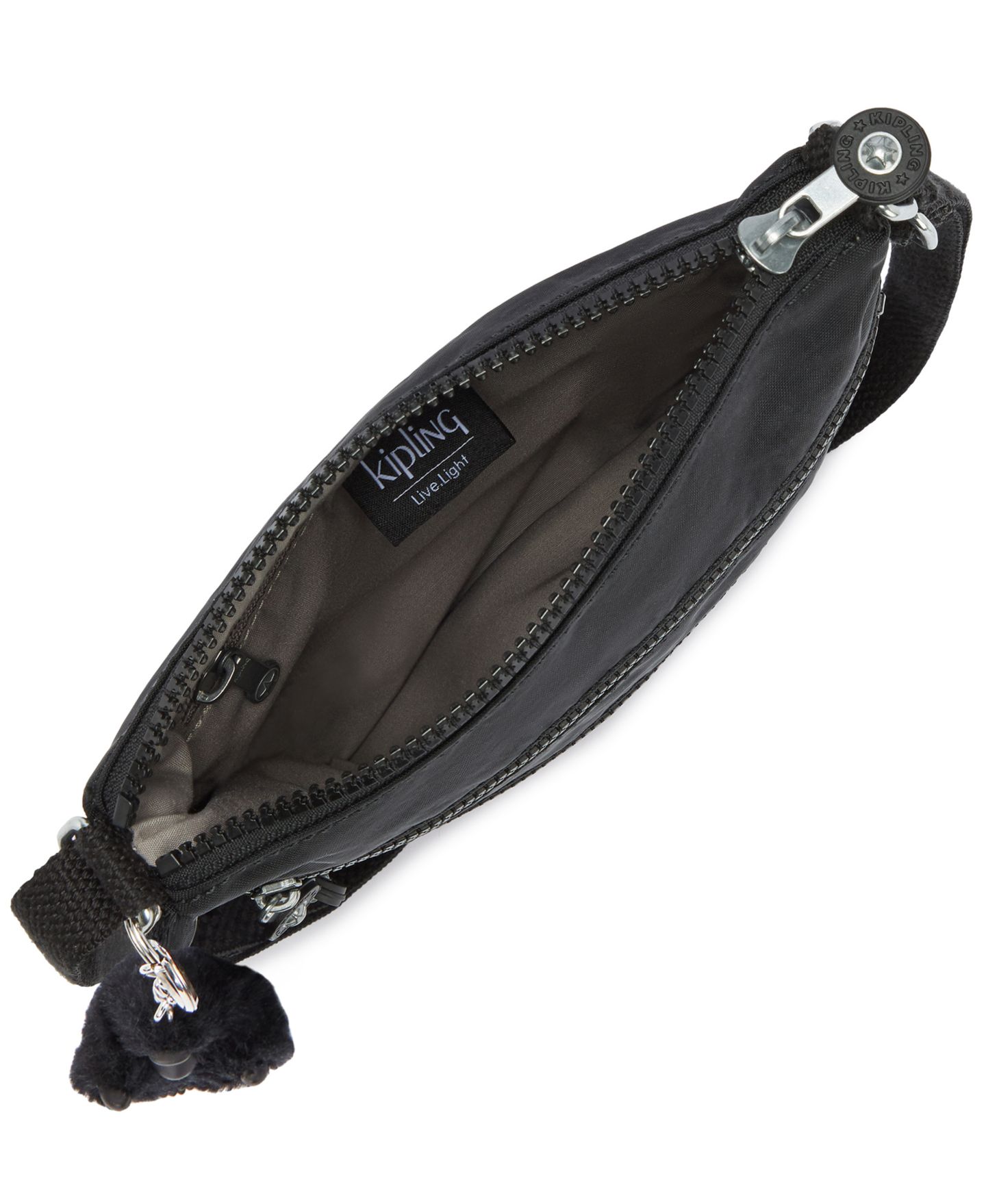 Женская сумка Kipling Keiko Small Crossbody, цвет: Чёрный / Серебряный — фото 3