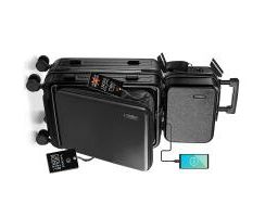 22" Hard Shell Lightweight Carry On Luggage Airline Approved with Smart Organization and Attachable Cosmetic Case