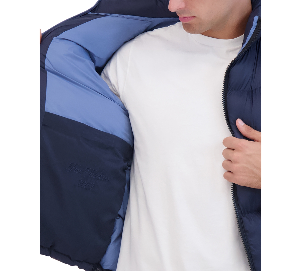 Hudson Men's Stand Collar Soft Puffer Jacket